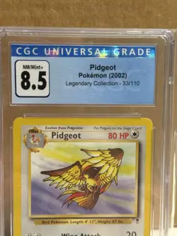 CGC 8.5 Pidgeot 33/110 Non-Holo Rare Pokemon Legendary Collection 2002 - Image 4