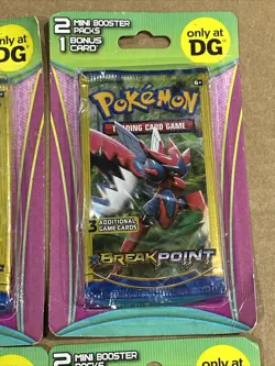 Qty.4, Pokemon DG Mini Blisters XY Break Point 2 Mini Booster Packs New - Image 4