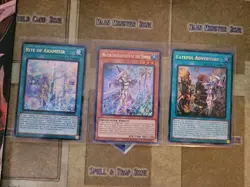 YUGIOH WATER ENCHANTRESS OF THE TEMPLE + RITE OF ARAMESIR + FATEFUL ADVENTURE NM - Image 1