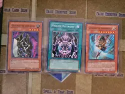 YUGIOH GEARFRIED THE IRON KNIGHT + THE SWORDMASTER + RELEASE RESTRAINT SD5 VLP - Image 1