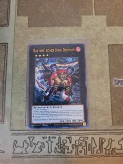 YUGIOH BATTLIN BOXER KING DEMPSEY LD10-EN036 ULTRA 1ST ED NM - Image 1