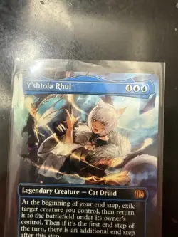 Yshtola Rhul Borderless MTG Magic The Gathering Final Fantasy Cat Girl NON-FOIL - Image 2