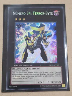 Number 34: Terror-Byte●YUGIOH●PRC1●2012●SECRET RARE●SPANISH●LIMITED ED●NM●E136 - Image 1