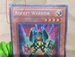 Yugioh Rocket Warrior CT2-EN005 Limited Edition Secret Rare Holo - MP - Image 2