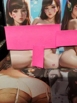 4 1/1 D.va Dva Anime Spicy Lonestar Customs Waifu Series 3 Topless Card - Image 2