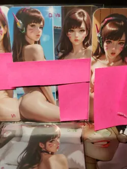4 1/1 D.va Dva Anime Spicy Lonestar Customs Waifu Series 3 Topless Card - Image 3