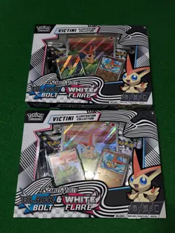 LOT OF 2: Pokemon Trading Card Unova Victini Illustration Collection Box - Image 1