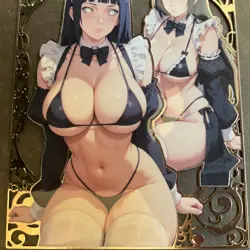 Goddess Story Gold METAL Card Maiden Party Serial Number #021/200! Hinata - Image 3