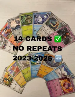 Pokemon TCG Card Lot - 14 Cards - All Unique - From 2023 & 2025 Sets - Image 2