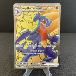 Cynthia's Garchomp ex SVP 204 Full Art Holo Black Star Promo NM Pokemon Card - Image 1
