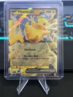 Pokemon Card Pikachu EX 063/193 Paldea Evolved Double Rare NM - Image 1