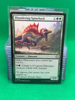 MTG Thundering Spineback (260/401) The Lost Caverns of Ixalan Commander - Image 1
