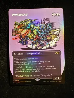Bloodghast (Borderless) #337 (Foil) (NM) Aetherdrift DFT Magic MTG - Image 1