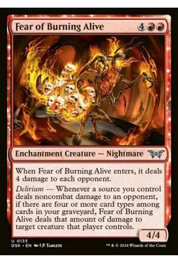 Fear of Burning Alive - MTG: Duskmourn 🔥🔥 - Image 1
