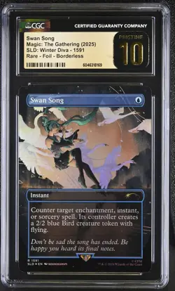 SWAN SONG Secret Lair Foil Miku Winter Diva CGC 10 Pristine MTG [Nostalgium] - Image 1