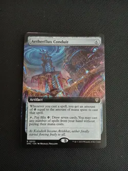 x1 Aetherflux Conduit - Extended Art R MTG Commander: Aetherdrift M/NM, English - Image 1