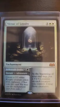 MTG Virtue of Loyalty Wilds of Eldraine Card #38 Magic the Gathering - Image 1