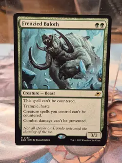 R 0183 Frenzied Baloth Beast Rare Creature Edge of Eternities EOE MTG Card - Image 1