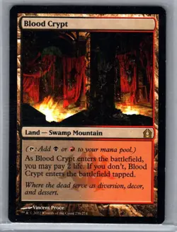 Blood Crypt 238/274 Ravnica Land - Swamp Mountain MTG NM 2012 Rare - Image 1