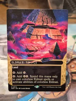 R 0014 Eldrazi Temple Land Stellar Sights Edge of Eternities MTG Card Borderless - Image 1