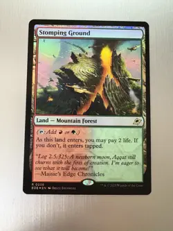 Stomping Ground - 258 - MTG: Edge of Eternities: Stellar Sights - Rare - FOIL - Image 1