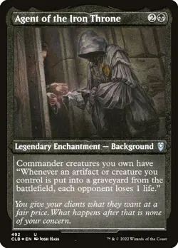 Agent of the Iron Throne U Etched Foil #492 | CLB Battle for Baldur's Gate | MTG - Image 1
