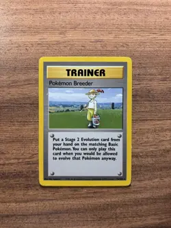 💎Pokemon Breeder - 076/102 - Rare - Non Holo - Base Set - MP - Image 1