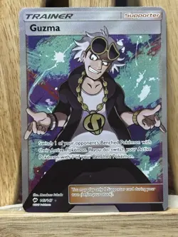 Guzma 143/147 Pokemon Burning Shadows Full Art Trainer Ultra Rare NEAR MINT NM - Image 1