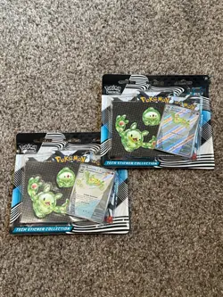 Pokemon Black Bolt Tech Sticker Collection Set of 2 Reuniclus 6 packs - Image 1