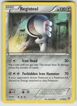 Registeel Rare XY - Ancient Origins 51/98 Pokemon - Image 1