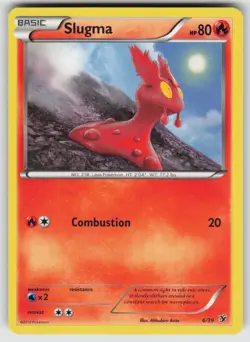 Slugma Common Kalos Starter Set 6/39 Pokemon - Image 1