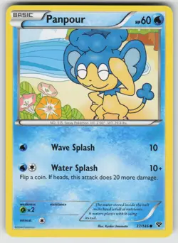 Panpour Common XY Base Set 37/146 Pokemon - Image 1