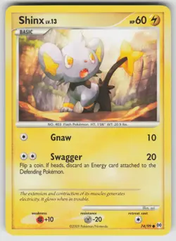 Shinx Common Arceus 74/99 Pokemon - Image 1