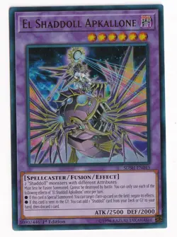 El Shaddol Apkallone SDSH-EN045 YuGiOh Ultra Rare 1st Ed LP - Image 1