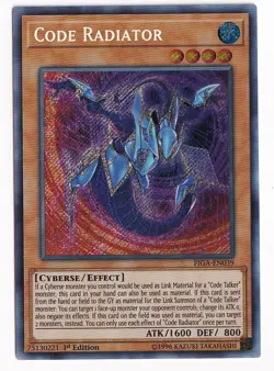 Yugioh TCG FIGA-EN039 Code Radiator Secret Rare 1st Ed - Image 1