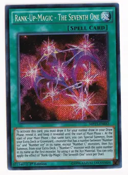 Yugioh TCG - Rank-Up-Magic - The Seventh One - MP15-EN033 Secret Rare 1st Ed NM - Image 1