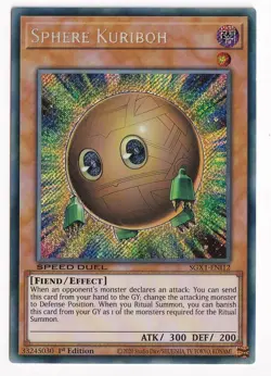 Yugioh! Sphere Kuriboh - SGX1-ENI12 - Secret Rare - 1st Edition Near Mint - Image 1