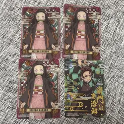 Demon Slayer: Kimetsu No Yaiba Stained Glass Card Kamado Nezuko Tanjiro - Image 1