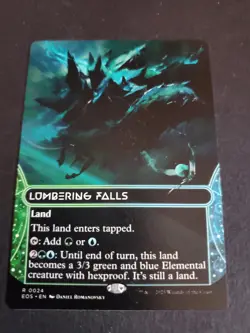 Lumbering Falls (Rare Borderless) #24 EOE Stellar Sights MTG NM - Image 1