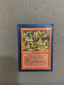 Magic: The Gathering MTG Goblin Warrens Fallen Empires 1994 - Lightly Played/LP! - Image 1