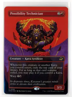 MtG EoE Possibility Technician #295 Borderless FOIL - Image 1