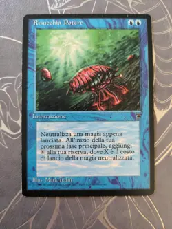 MTG Legends Italian Mana Drain LP Magic the Gathering! - Image 1