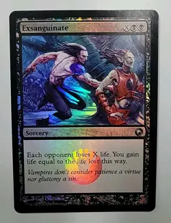 MTG Foil 1X Exsanguinate X1 Scars of Mirrodin Magic - LP/MP - Image 1
