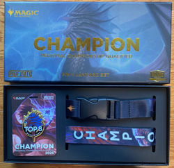 MTG Niv-Mizzet RCQ champion pin and lanyard by Pinfinity - Image 1