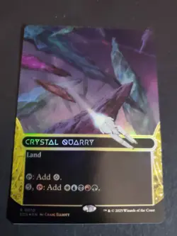 Crystal Quarry (0010) - Foil - Borderless R MTG Edge of Eternities: Stellar NM - Image 1