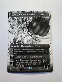 Tyvar, Jubilant Brawler - BORDERLESS - MTG Phyrexia: All Will Be One - NM - Image 1