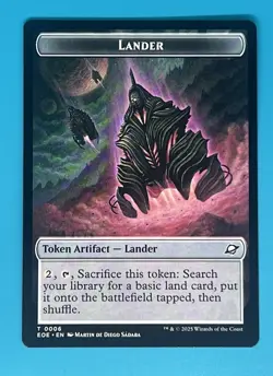 Mtg Robot Lander (0006) Double-Sided Token Edge of Eternities Regular - Image 2