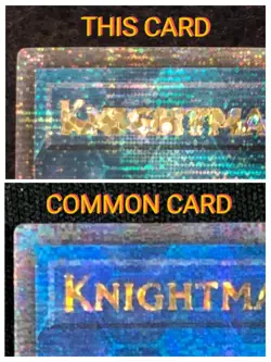 ERROR CARD YuGiOh Knightmare Unicorn RA01-EN043 Quarter Century Secret 1st Ed MT - Image 4