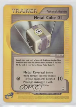 Metal Cube 01 Pokemon e-Card Series Aquapolis #129 2002 0mf9 - Image 1