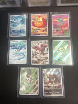 Pokemon Black Bolt Art Rare Lot Of 8 - Image 1